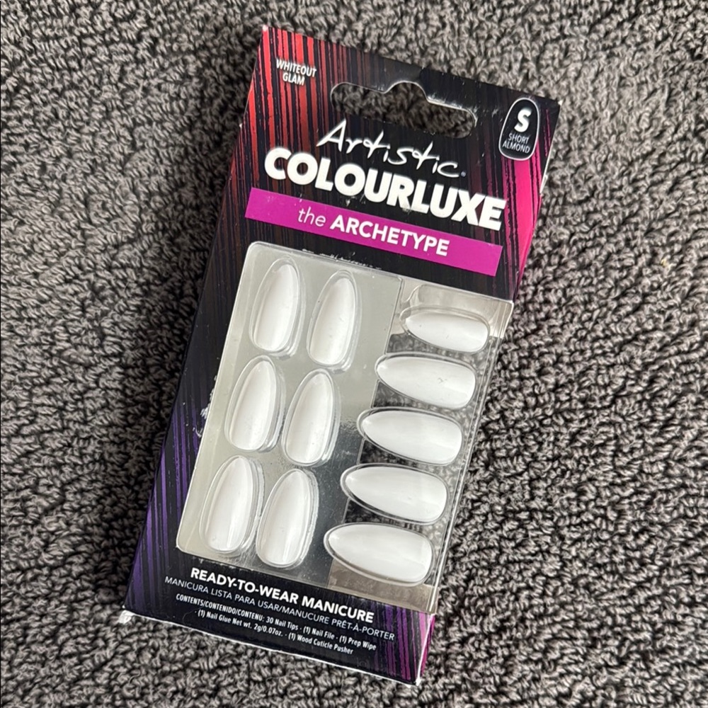 Artistic ColourLuxe White Nail Set